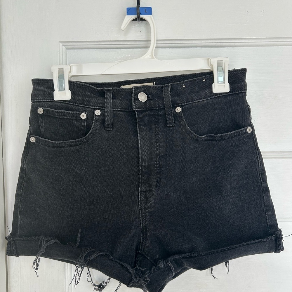 Madewell Black Jean Shorts High-Waisted women’s